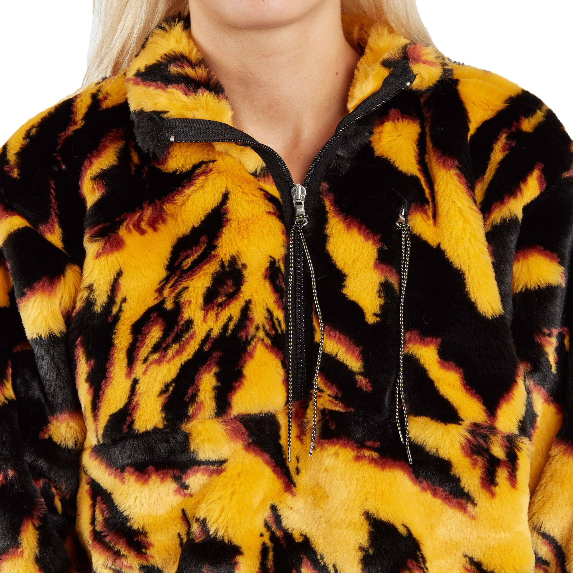 Furry half zip hotsell